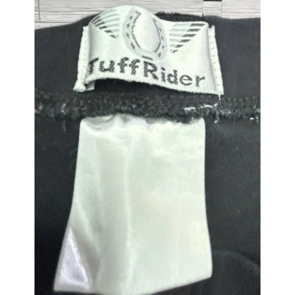 Tuff Rider Horseback Riding Equestrian Ribbed‎ Knee Patch Breeches Pants Gray